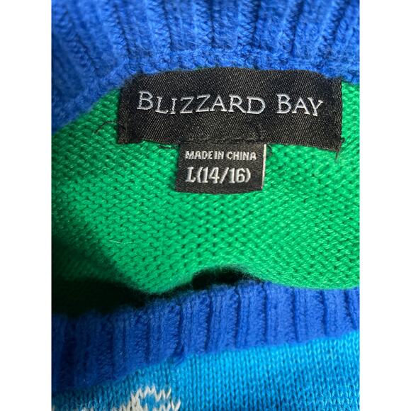 Blizzard Bay Ugly Christmas Sweater, Santa on a Chimney with Gifts, Jrs. - Picture 6 of 6